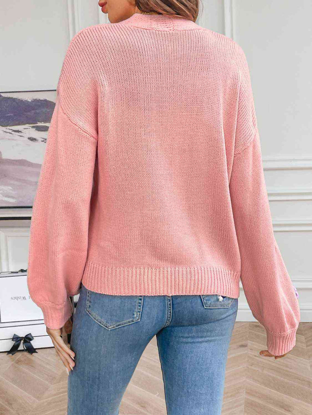 Shorter Flower Cardigan