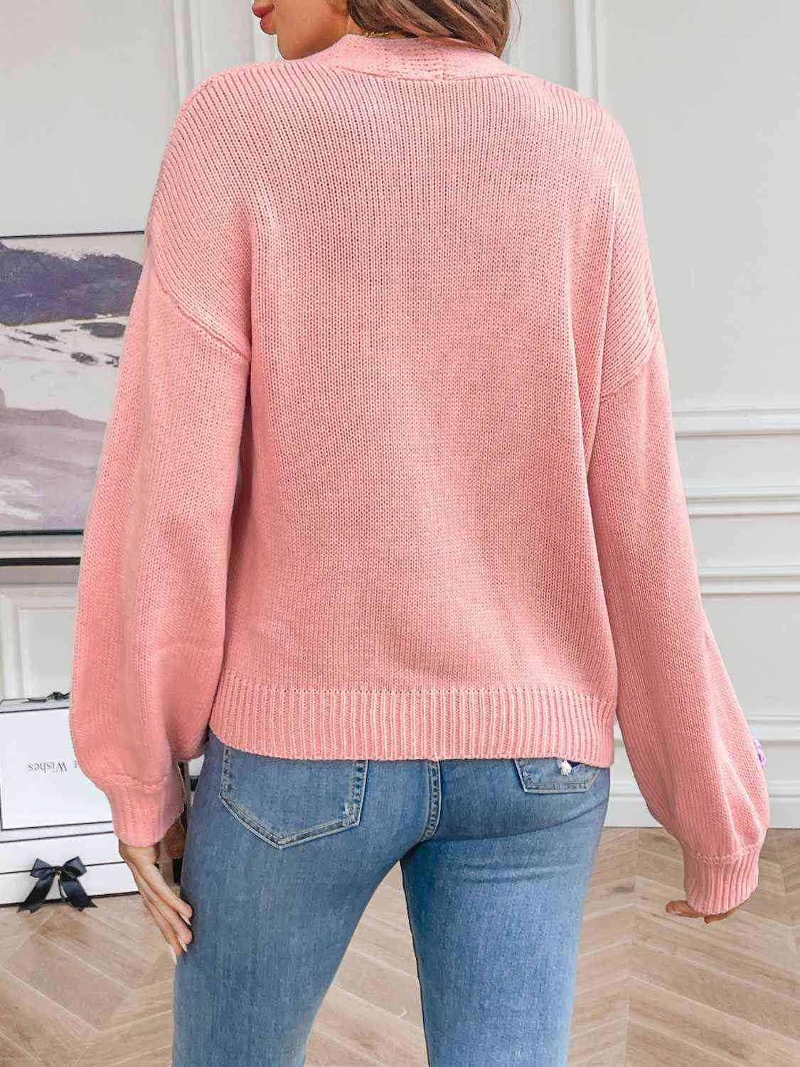 Shorter Flower Cardigan