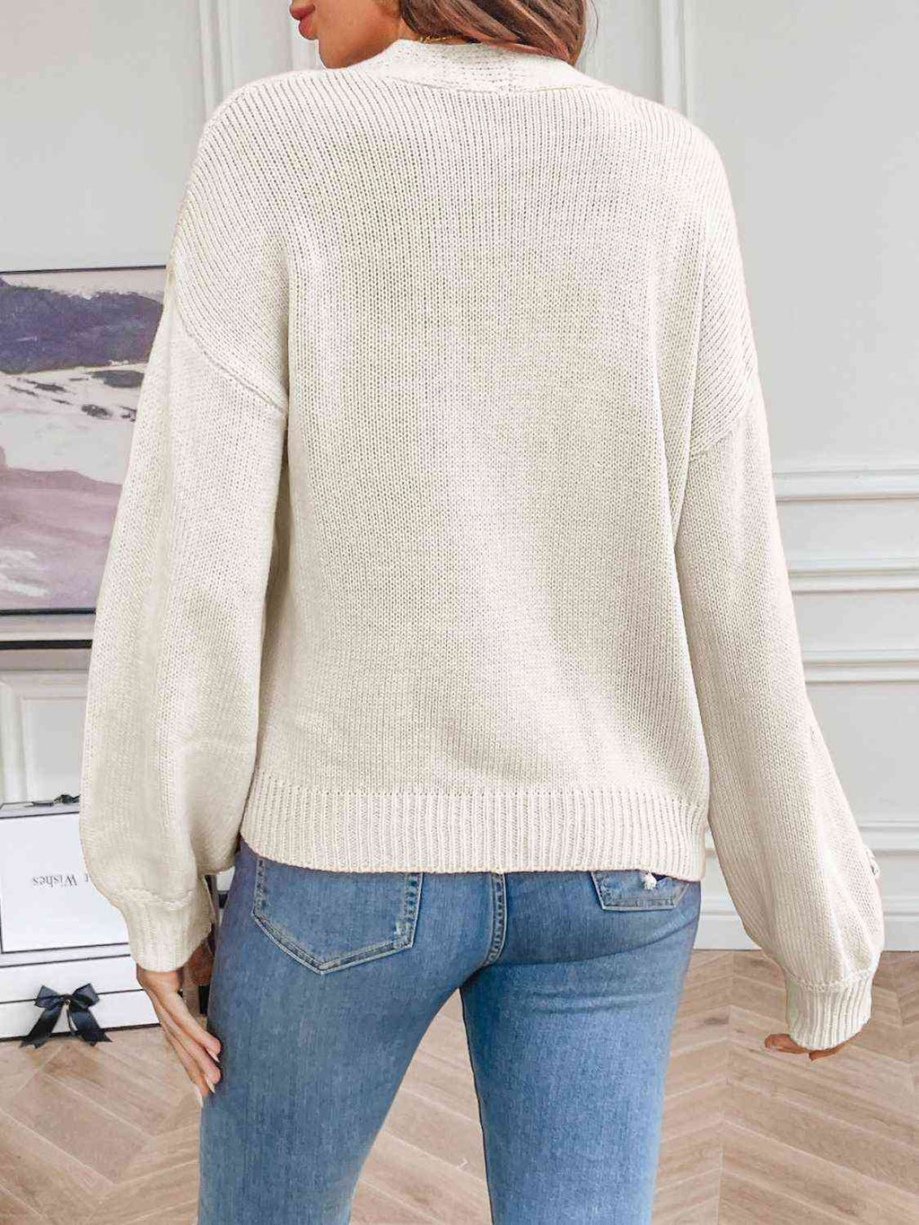 Shorter Flower Cardigan