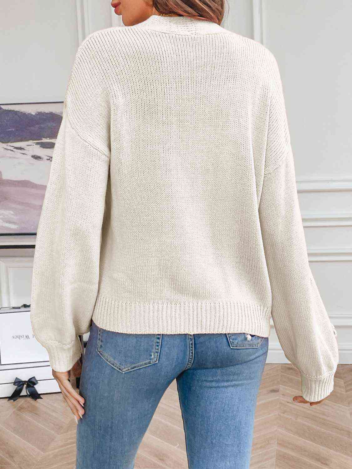 Shorter Flower Cardigan