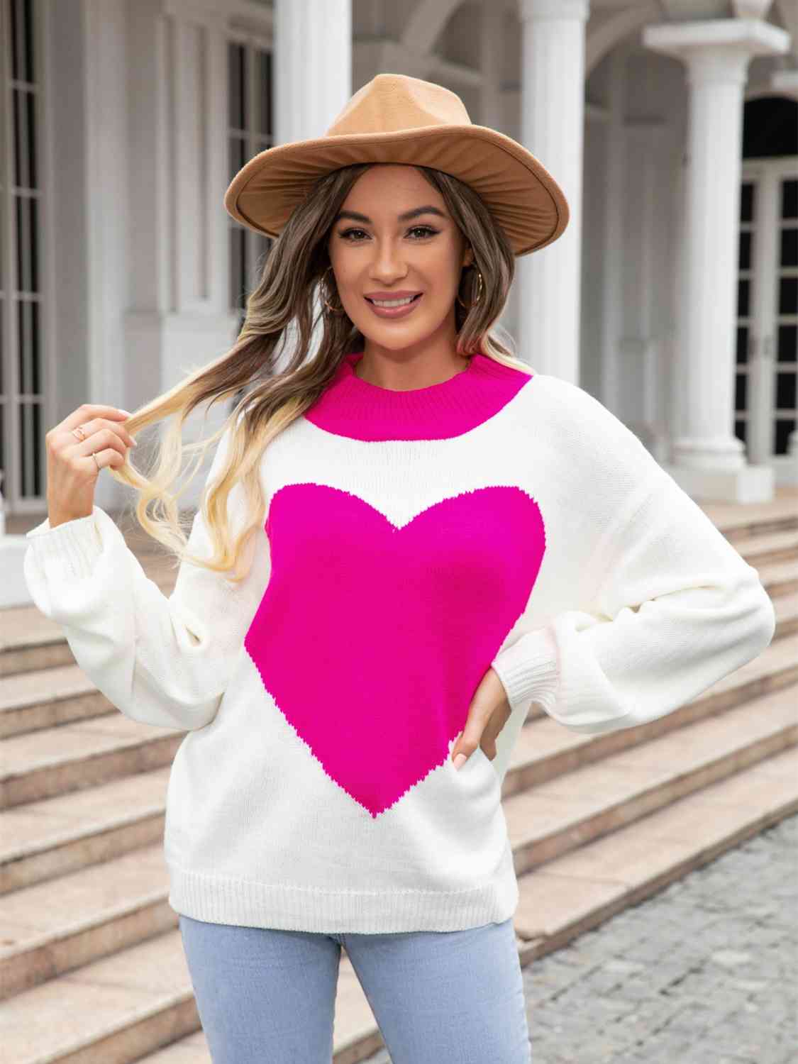 Heart U Lined Sweater