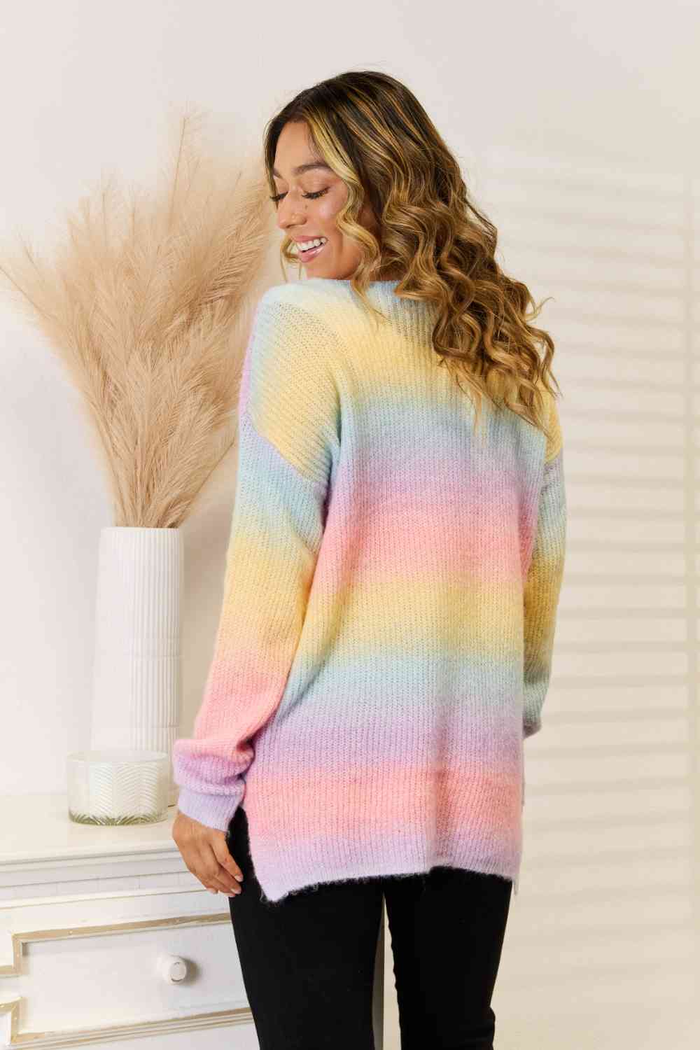 Rainbow Pastel Skies Sweater