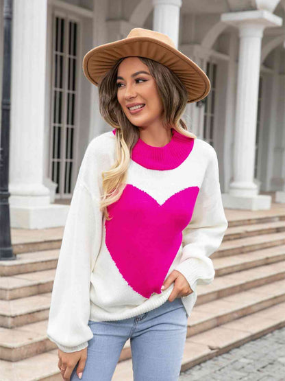 Heart U Lined Sweater